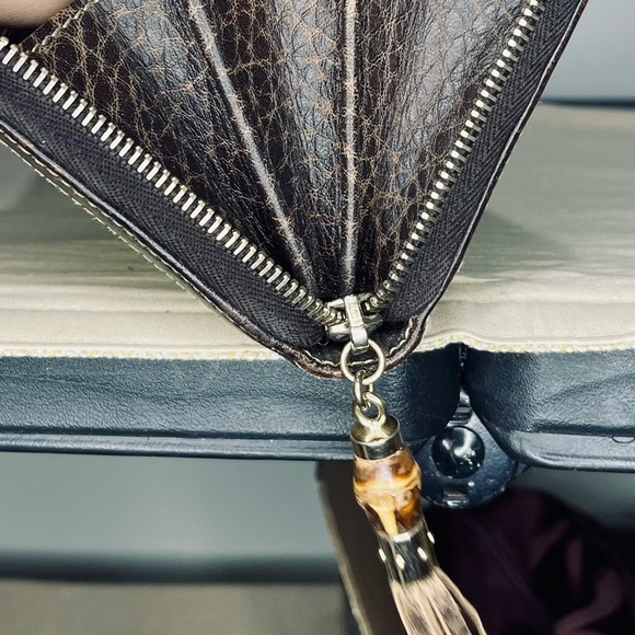 Gucci Bamboo Tassel Zip Wallet - Picture 13 of 15